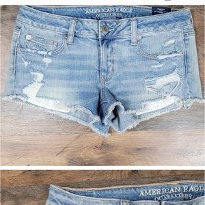 🆕️American Eagle Outfitters Super Low Shortie Distressed Shorts